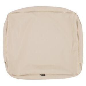 NWT Classic Accessories Montlake 23x22x4 Outdoor Cushion Slip Cover AntiqueBeige